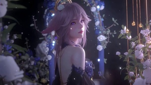 奇幻暗夜邂逅神子少女