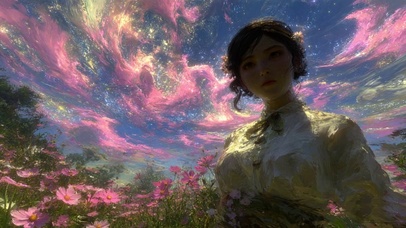 粉色梦境花冠美少女