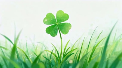 草丛中的幸运草