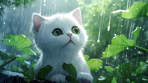 猫猫躲雨日记
