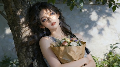 文艺小清新美女