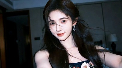 黑长直氛围美女