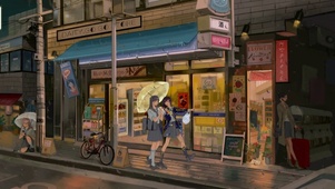 雨滴街景