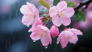 海棠听雨