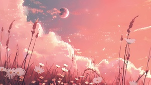 暮色芦苇