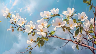 小清新解压花卉壁纸