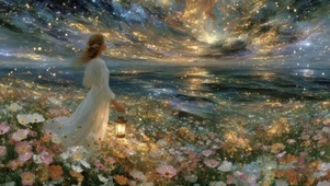 梦幻美少女花丛中