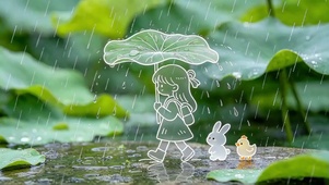 淋雨一直走