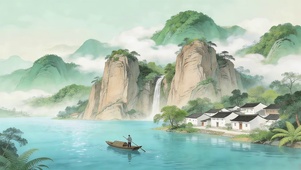 唯美的山水