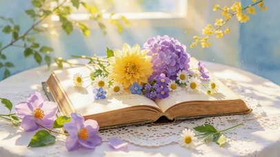 小清新阳光下鲜花