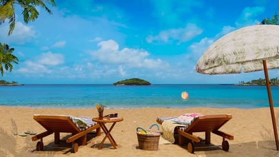 热带海滩度假