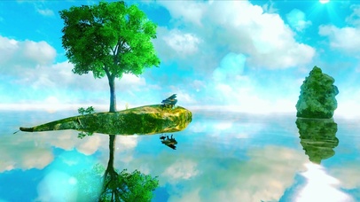 4K 天空之镜湖琴岛