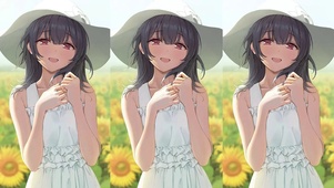 自制：花中少女