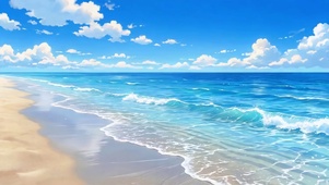晴空海滩