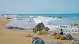 沙滩海浪