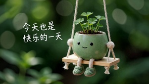 可爱盆栽