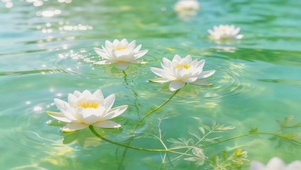 水面睡莲