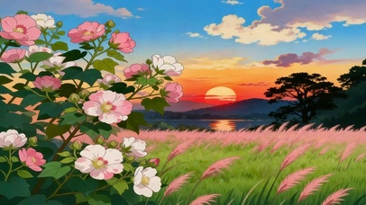黄昏花海