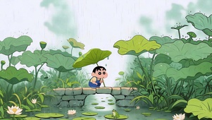 雨天石桥小趣