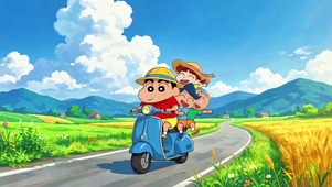 蜡笔小新骑行旅途