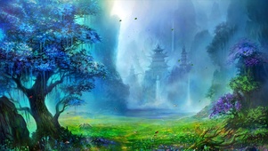 唯美护眼仙境山河