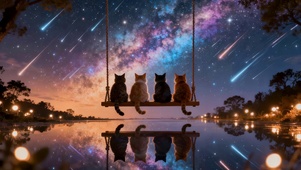 猫咪看星河