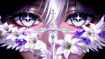 闪耀星瞳百合眨眼动态