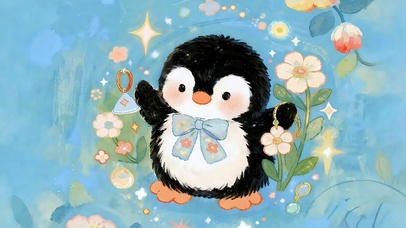 蝴蝶结小企鹅