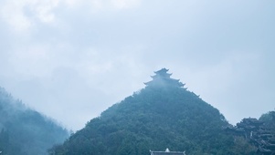 4K治愈山间云雾