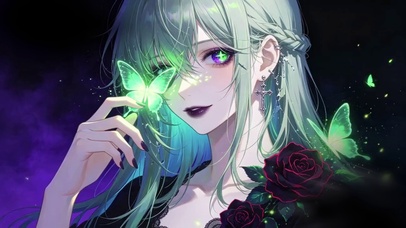 暗黑系哥特少女的荧蝶