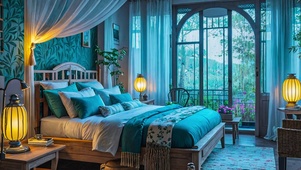 【雨景】中式古典卧室