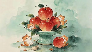 苹果猫咪
