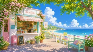 治愈海边清新杂货店