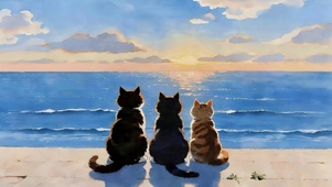 海岸三猫