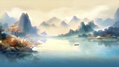 4K唯美国风插画