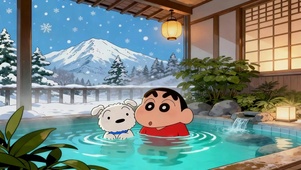 蜡笔小新雪峦温泉