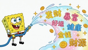 海绵宝宝送祝福