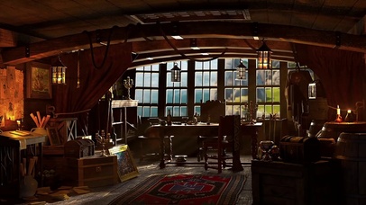 空中的飞艇房间