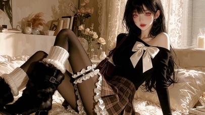 二次元纯欲美女
