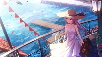 长桥唯美少女