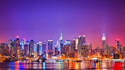 海面夜景城市