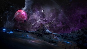 雪山星空