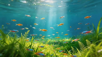 水下小鱼