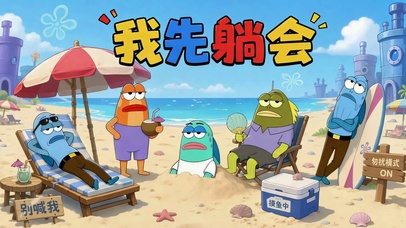 我先躺会海边摸鱼
