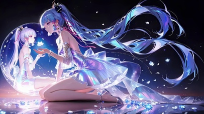 永夜盛放的双子花