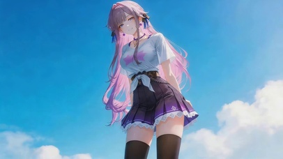 可爱短裙女孩