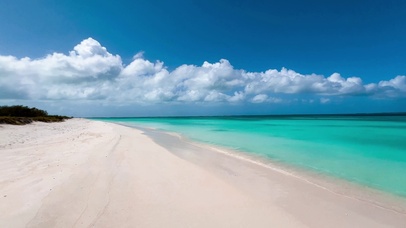 唯美沙滩海浪4K