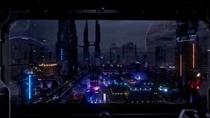窗外未来科幻城市