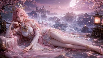 樱花月夜女神八重神子