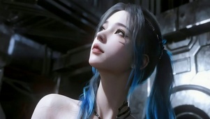 气质双马尾白皙美女